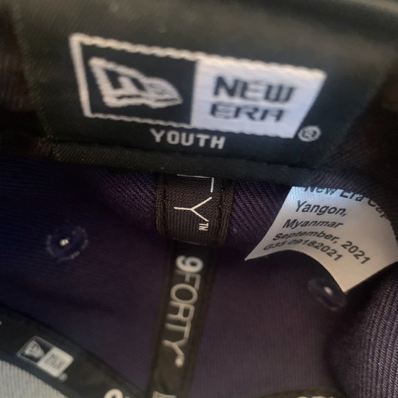 NEW 9FORTY NEW ERA TAMPA BAY RAYS ADJUSTABLE YOUTH BASEBALL HAT NAVY - Picture 5 of 5